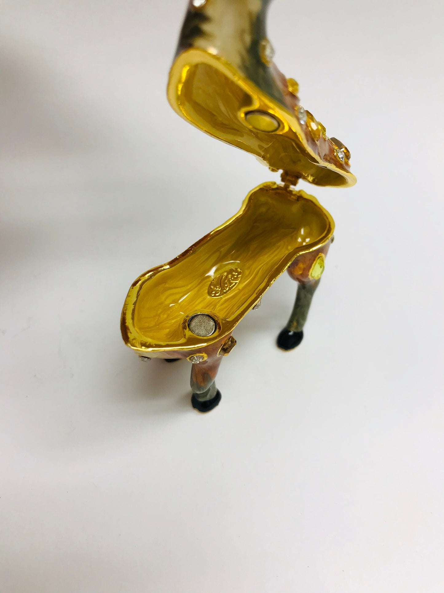 Cristiani Collezione Deer Trinket Box 14K Gold Plated