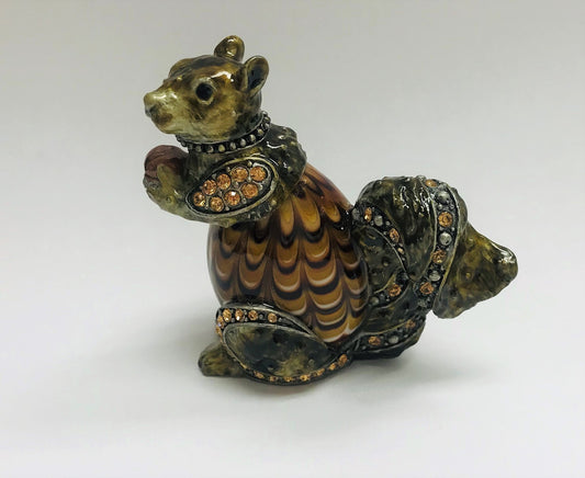 Cristiani Collezione Murano Glass Style Squirrel Figurine