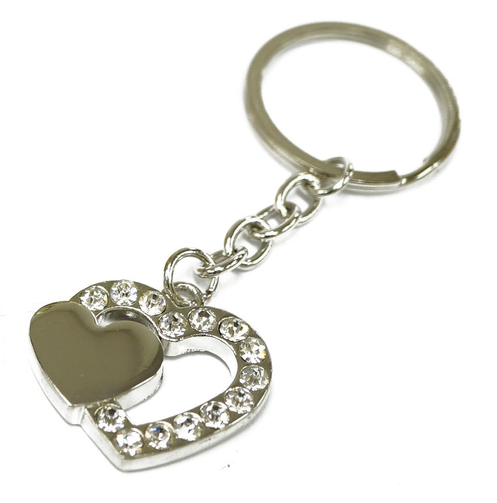 Watermelon and Heart Keychain