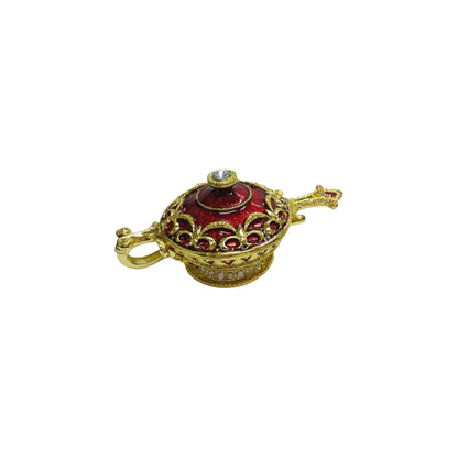 Crisitani Collezione Genie Lamp Trinket Box 14K Gold Plated