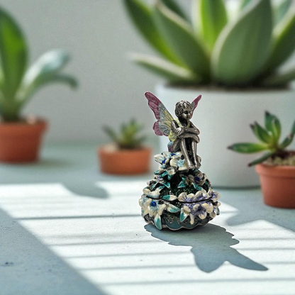 Cristiani Collezione Sitting Fairy Trinket Box