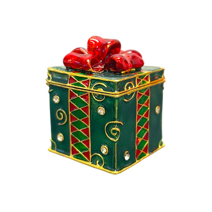 Cristiani Collezione Christmas Gift Box Trinkets Box 14K Gold Plated