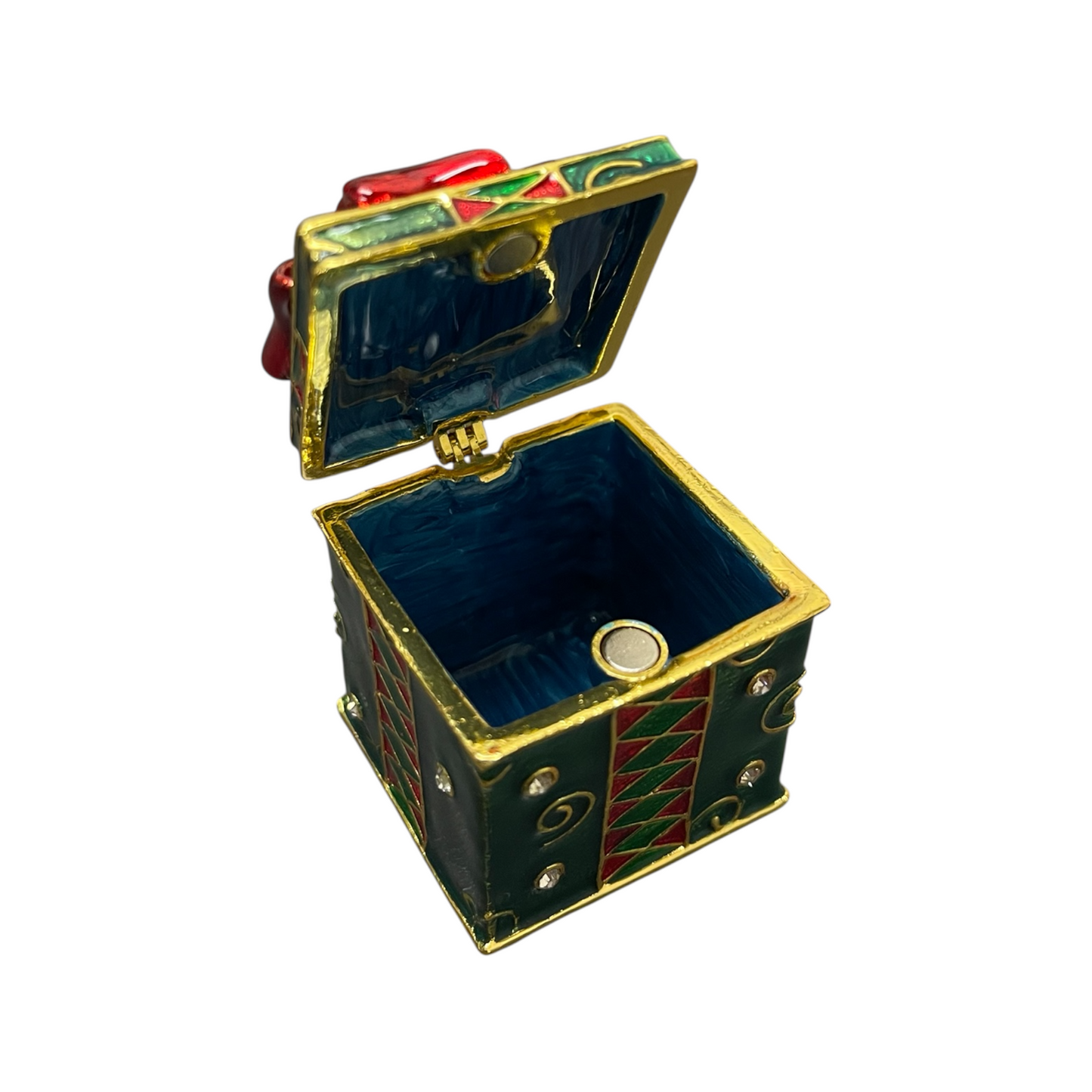 Cristiani Collezione Christmas Gift Box Trinkets Box 14K Gold Plated