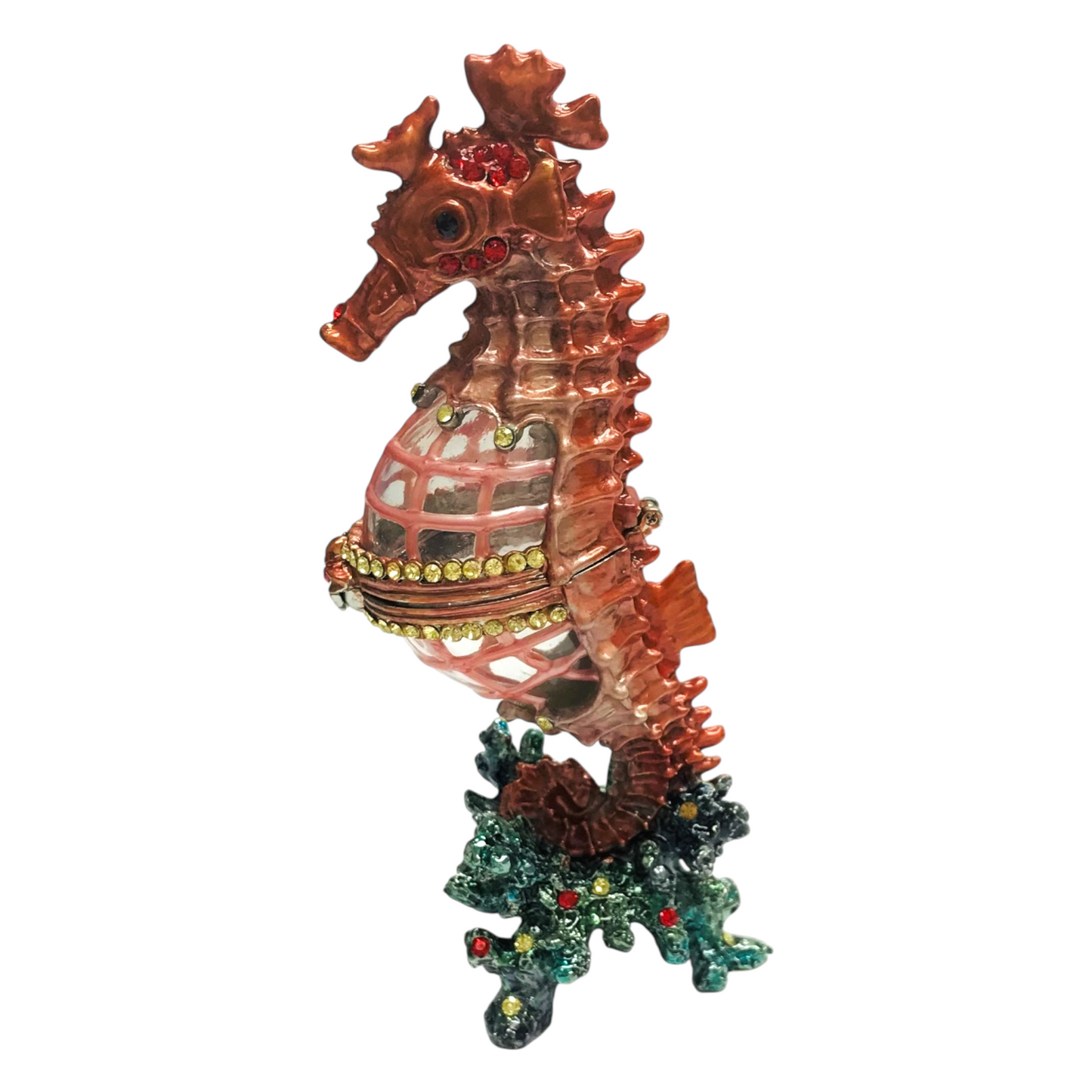 Cristiani Collezione Large Standing Seahorse Trinket Box