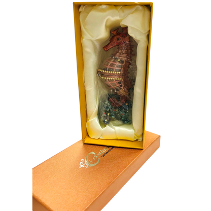 Cristiani Collezione Large Standing Seahorse Trinket Box