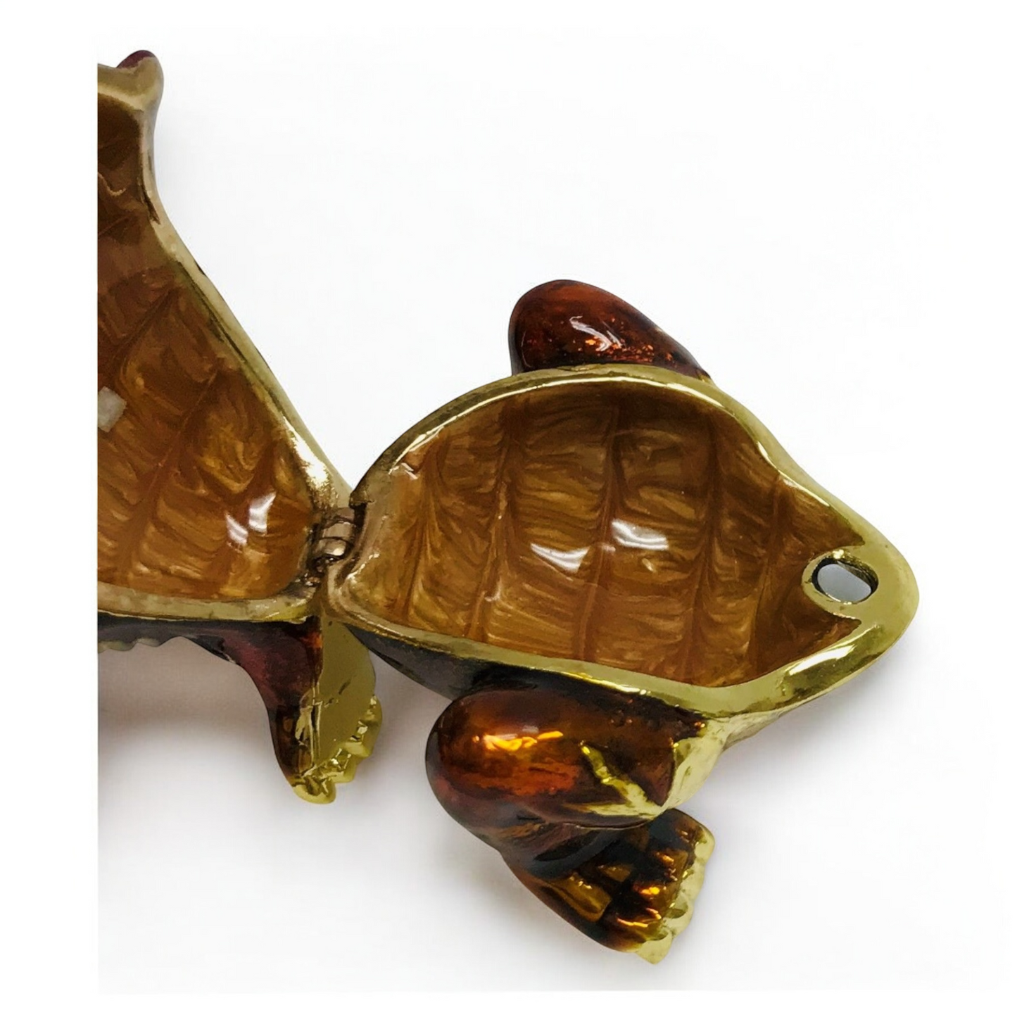 Cristiani Collezione Small Three Legged Frog Trinket Box 14K Gold Plated