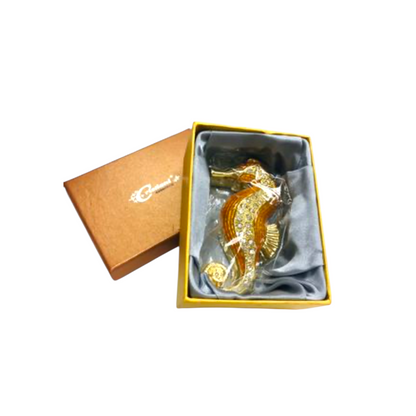 Cristiani Collezione Seahorse Trinket Box 14K Gold Plated