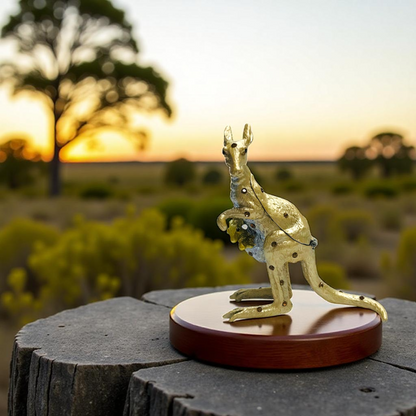 Cristiani Collezione Mom& Baby Kangaroo Trinket Box.