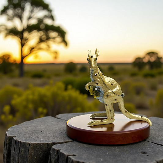 Cristiani Collezione Mom& Baby Kangaroo Trinket Box.