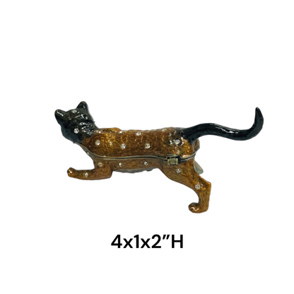 Cristiani Collezione Raccoon Trinket Box 14K Gold Plated