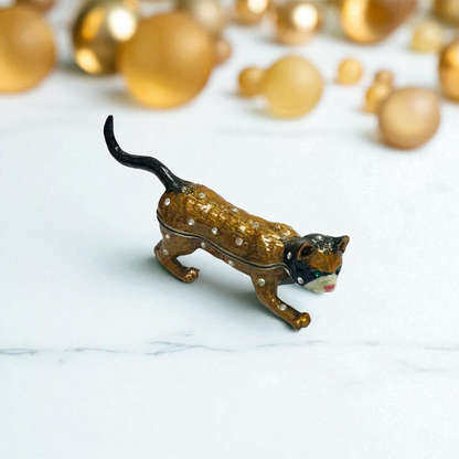 Cristiani Collezione Raccoon Trinket Box 14K Gold Plated