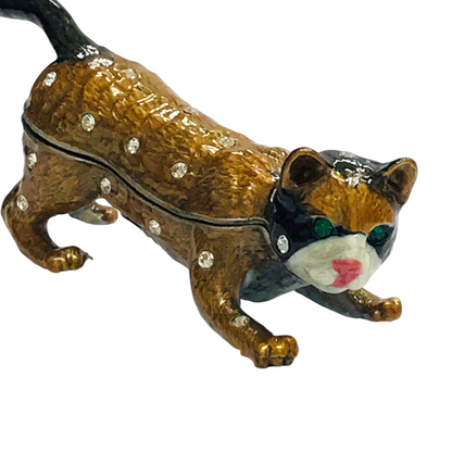 Cristiani Collezione Raccoon Trinket Box 14K Gold Plated