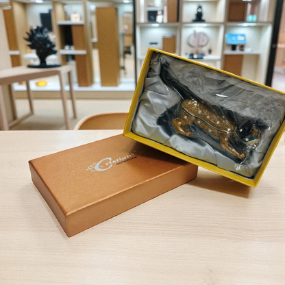 Cristiani Collezione Raccoon Trinket Box 14K Gold Plated