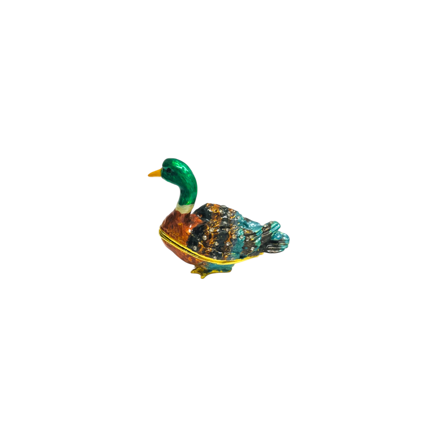 Cristiani Collezione Mallard Trinket Box 14K Gold Plated