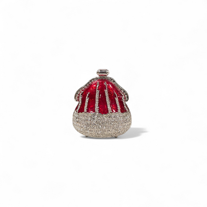 Cristiani Collezione Red/ Silver Purse Trinket Box.