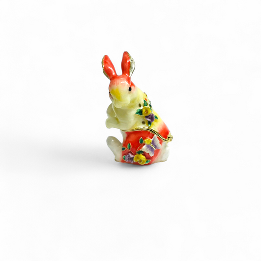 Cristiani Collezione Rabbit Trinket Box 14K Gold Plated