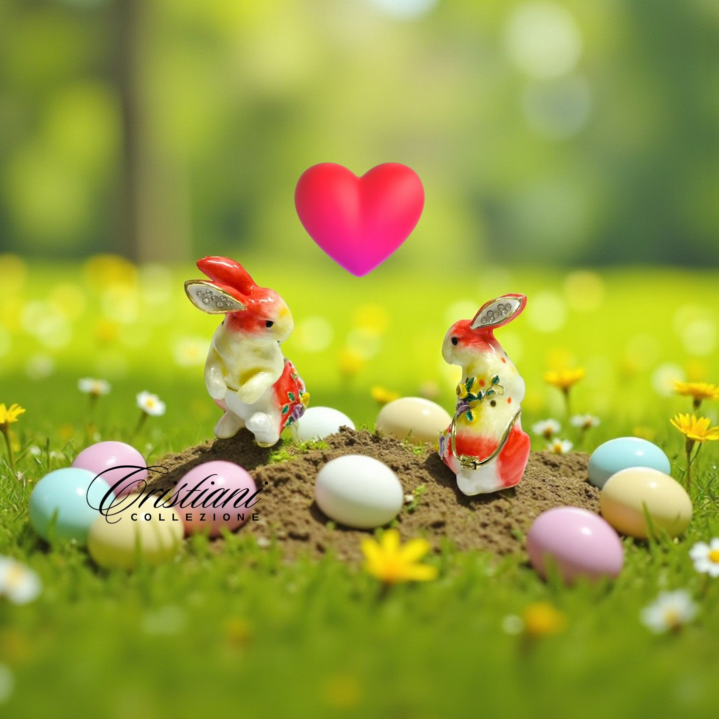 Cristiani Collezione Rabbit Trinket Box 14K Gold Plated