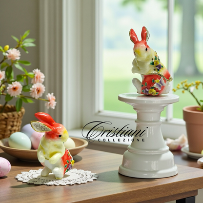 Cristiani Collezione Rabbit Trinket Box 14K Gold Plated