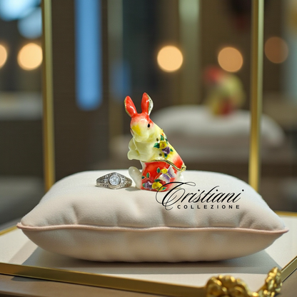 Cristiani Collezione Rabbit Trinket Box 14K Gold Plated