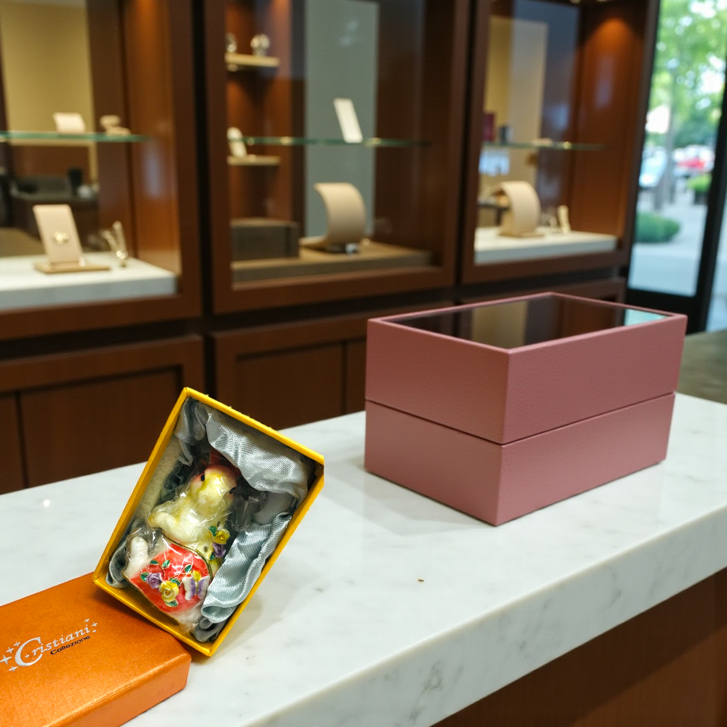 Cristiani Collezione Rabbit Trinket Box 14K Gold Plated