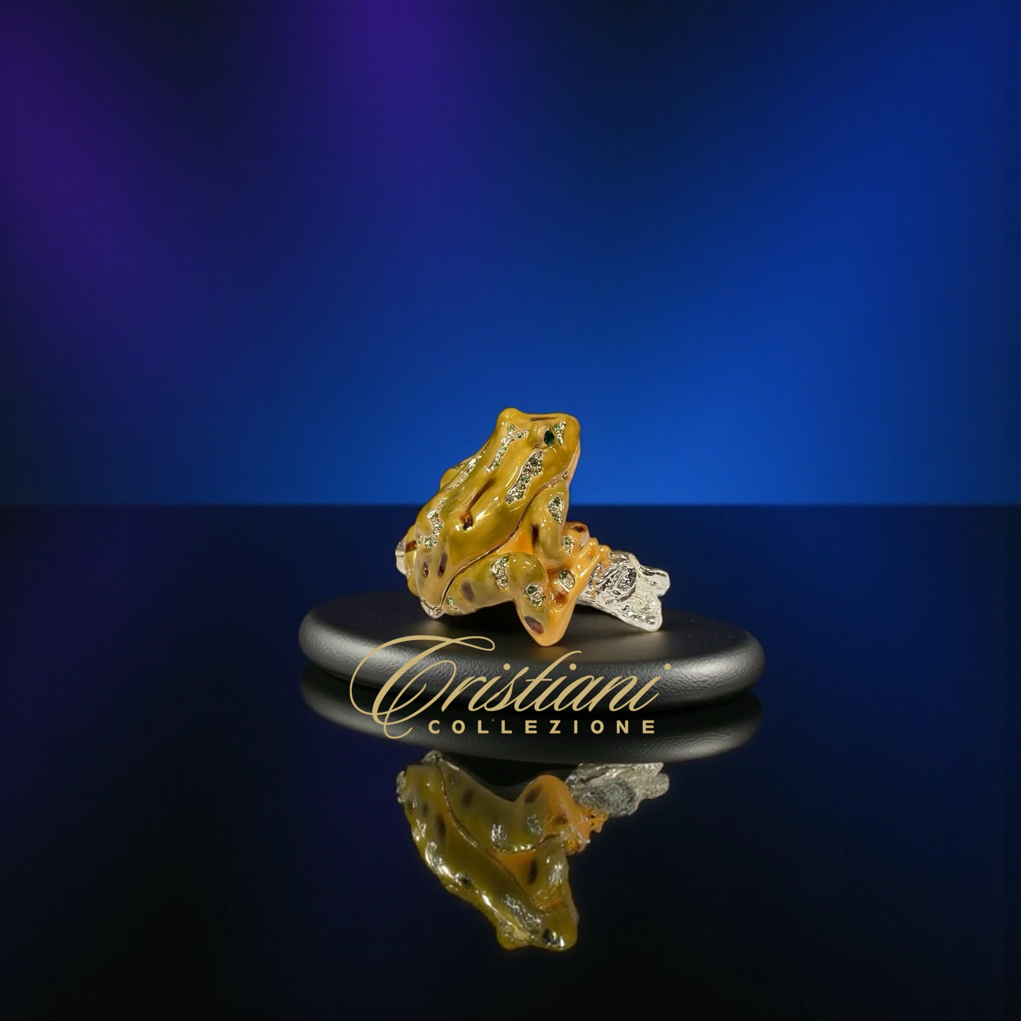 Cristiani Collezione Frog Trinket Box.