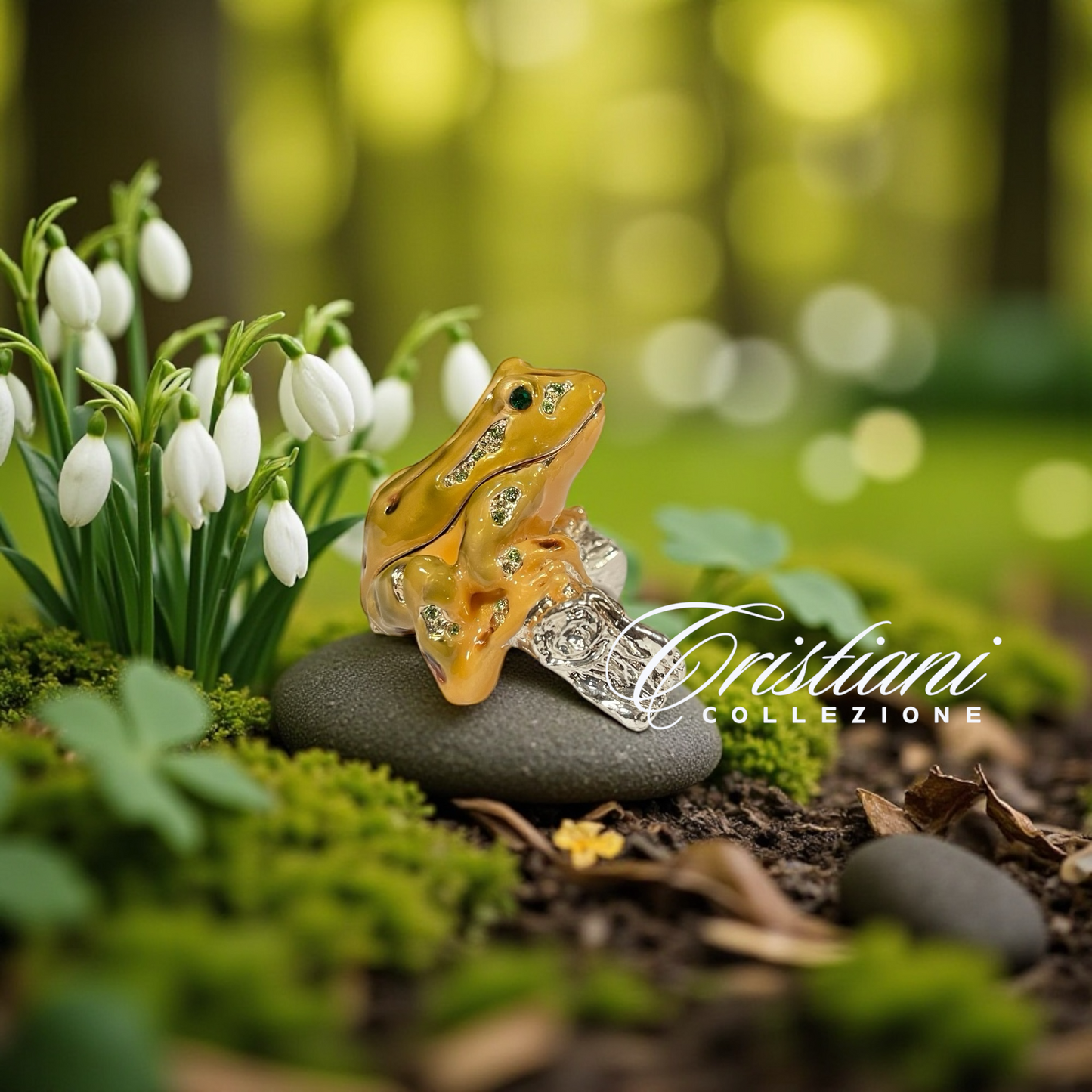 Cristiani Collezione Frog Trinket Box.