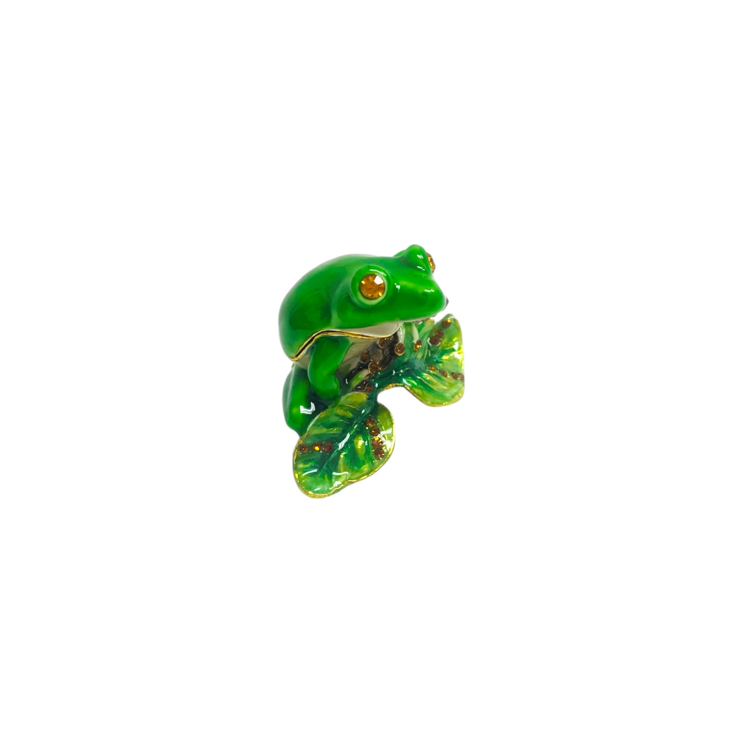 Cristiani Collezione Frog Trinket Box 14K Gold Plated