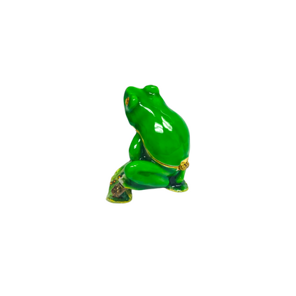 Cristiani Collezione Frog Trinket Box 14K Gold Plated