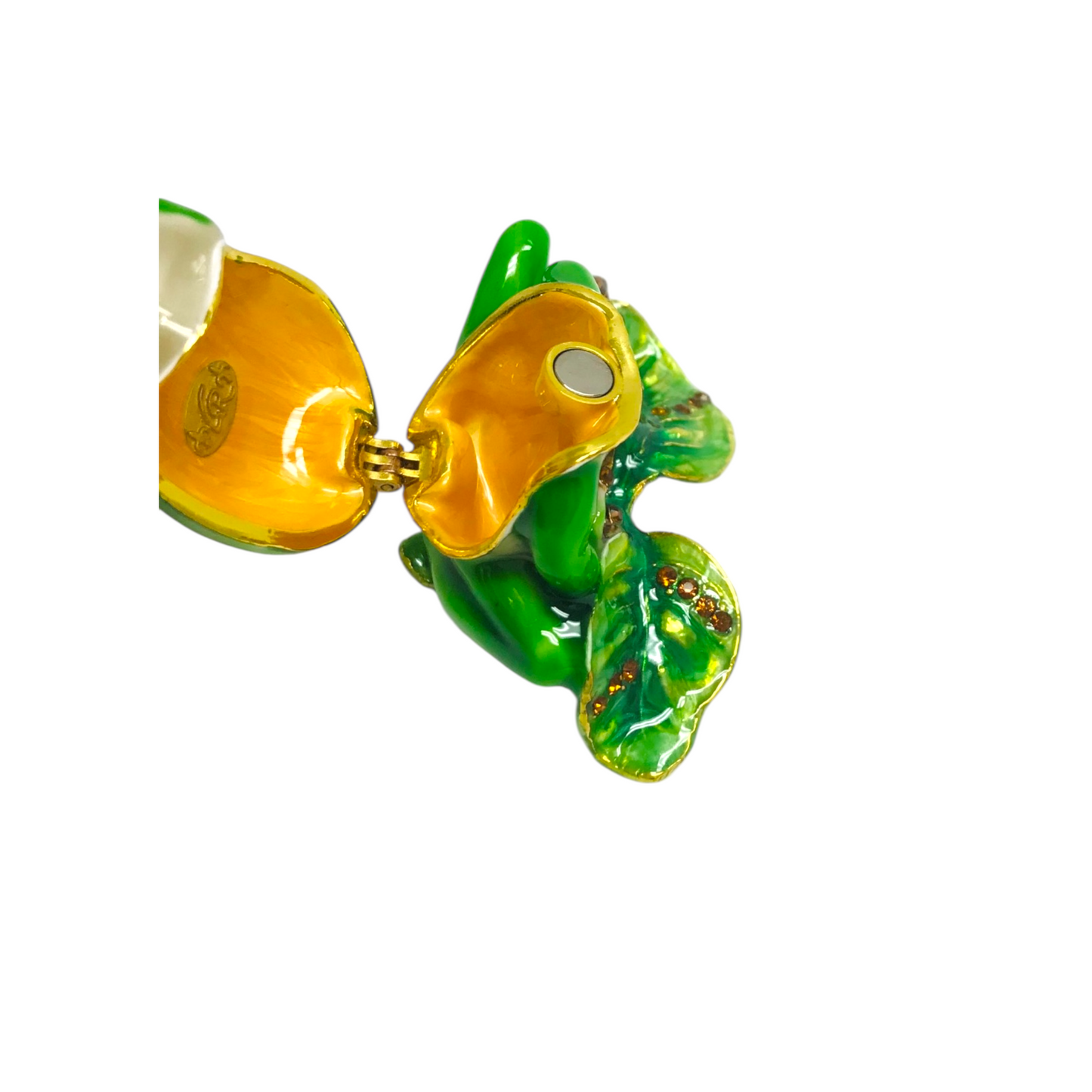 Cristiani Collezione Frog Trinket Box 14K Gold Plated