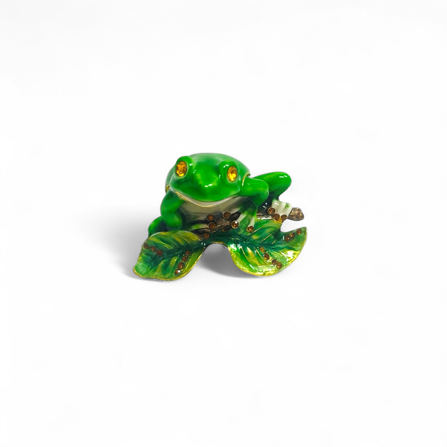 Cristiani Collezione Frog Trinket Box 14K Gold Plated