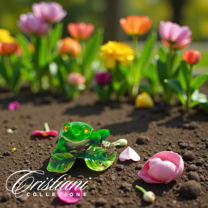 Cristiani Collezione Frog Trinket Box 14K Gold Plated