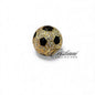 New Limited Edition 14K Gold Plated Soccer Treasure Box/Smart Device Cable Holder Jeweled with Austrian Crystals