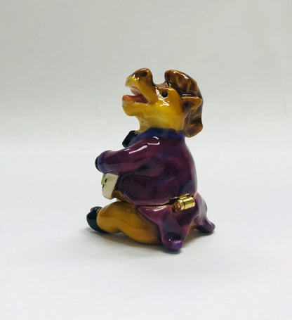 Cristiani Collezione Singing Horse Trinket Box 14K Gold Plated