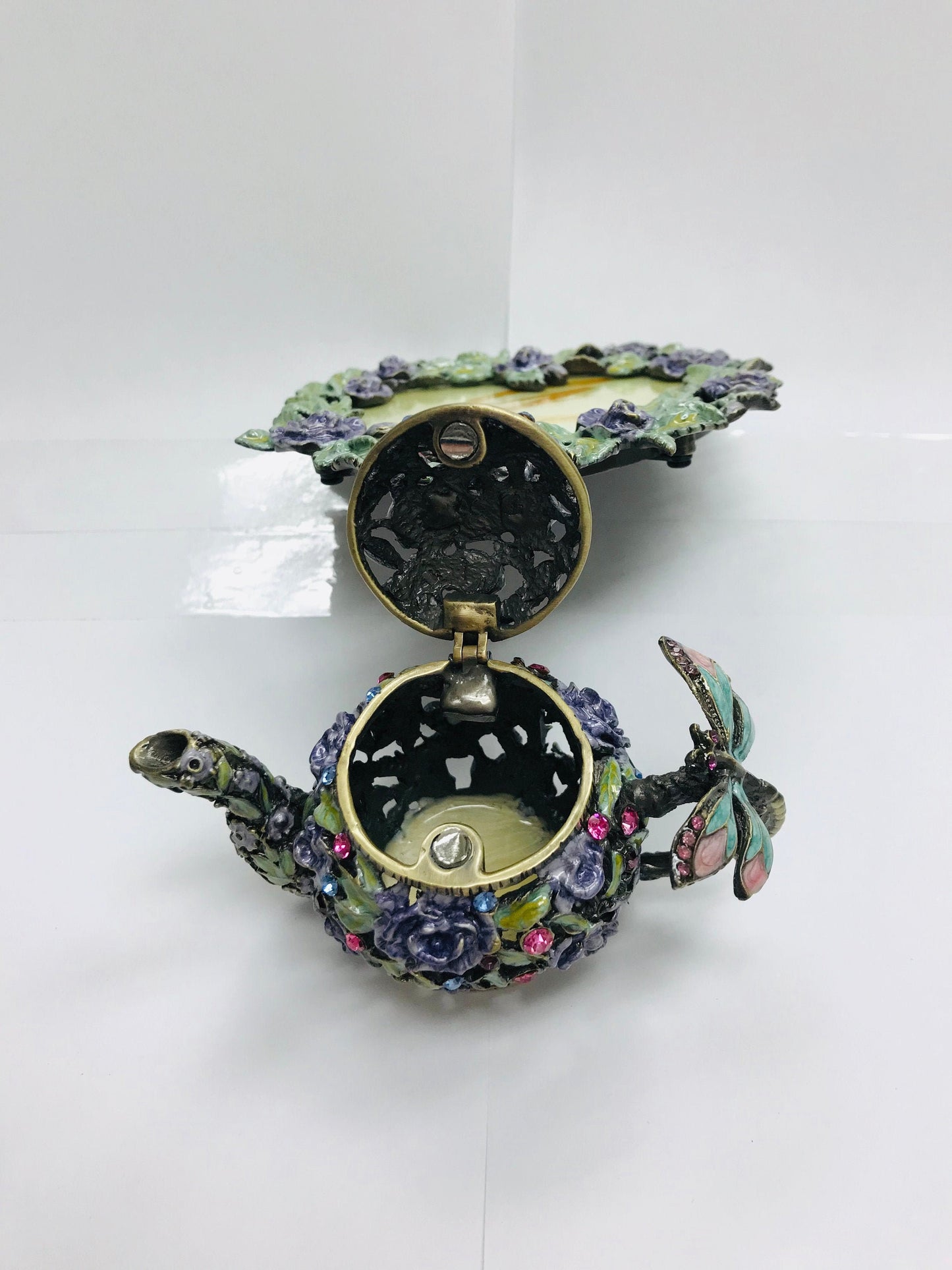 Vintage Cristiani Collezione  Trinket Box with Photo Frames