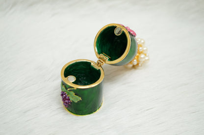 Crisitiani Collezione Large Champagne Bottle Trinket Box 14K Gold Plated