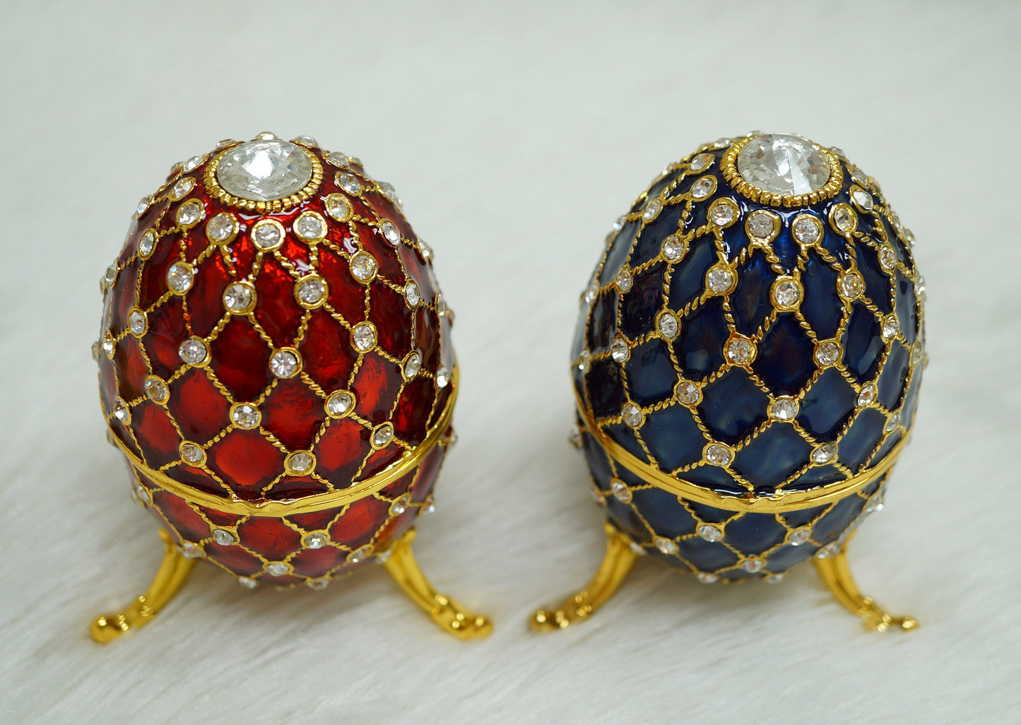 Cristiani Collezione Musical Egg Trinket Box 14K Gold Plated