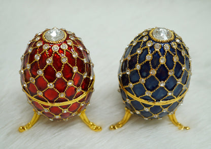 Cristiani Collezione Musical Egg Trinket Box 14K Gold Plated
