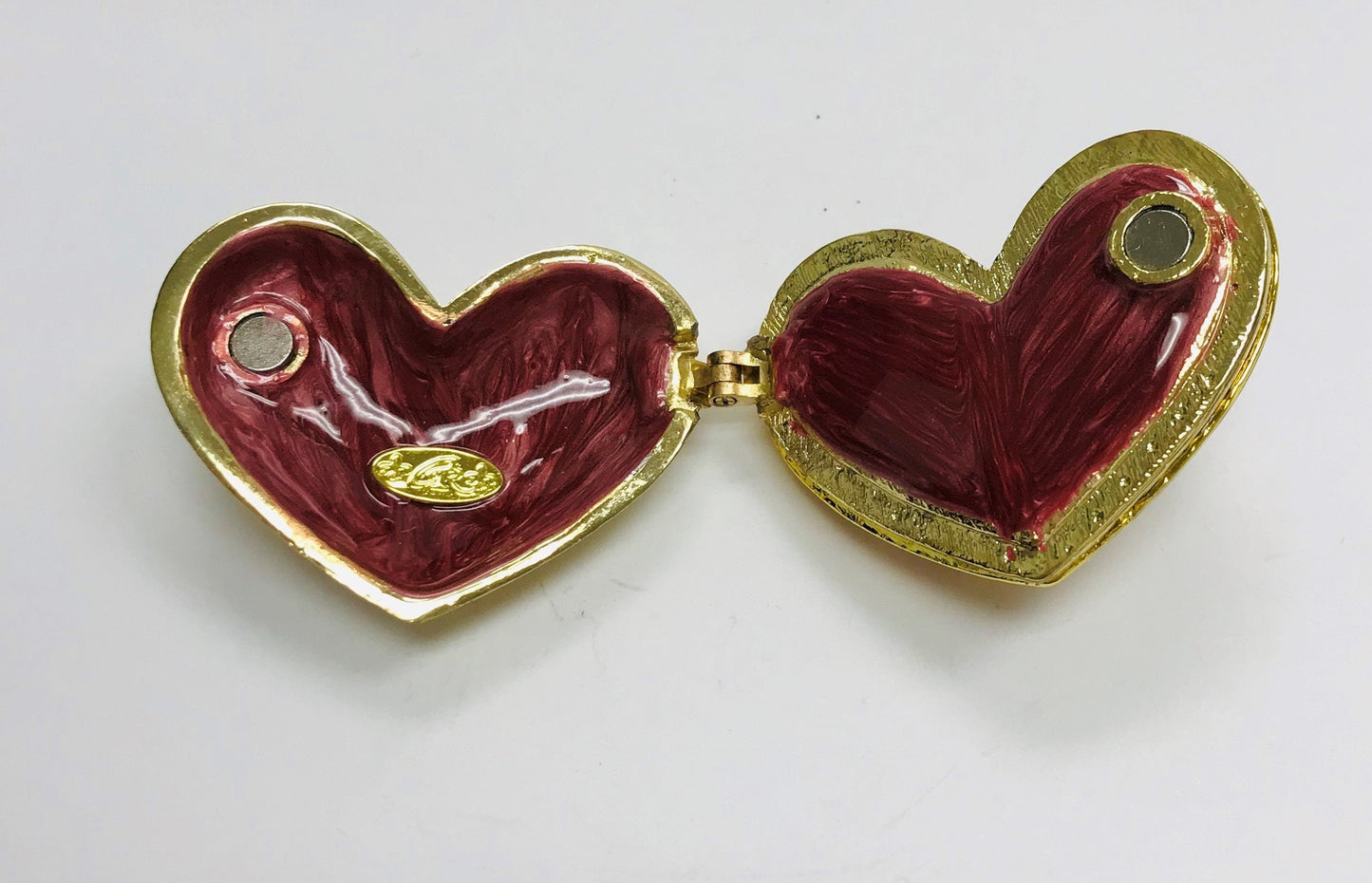 Cristiani Collezione Heart Trinket Box 14K Gold Plated