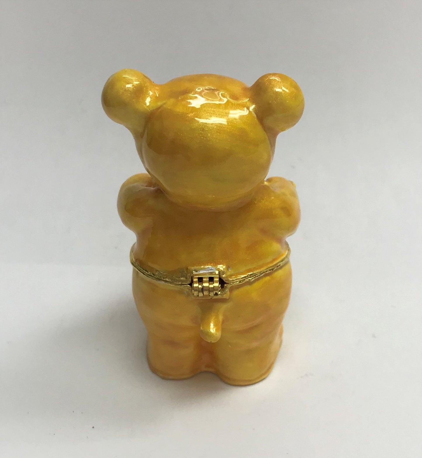 Cristiani Collezione Bear with heart Trinket Box 14K Gold Plated