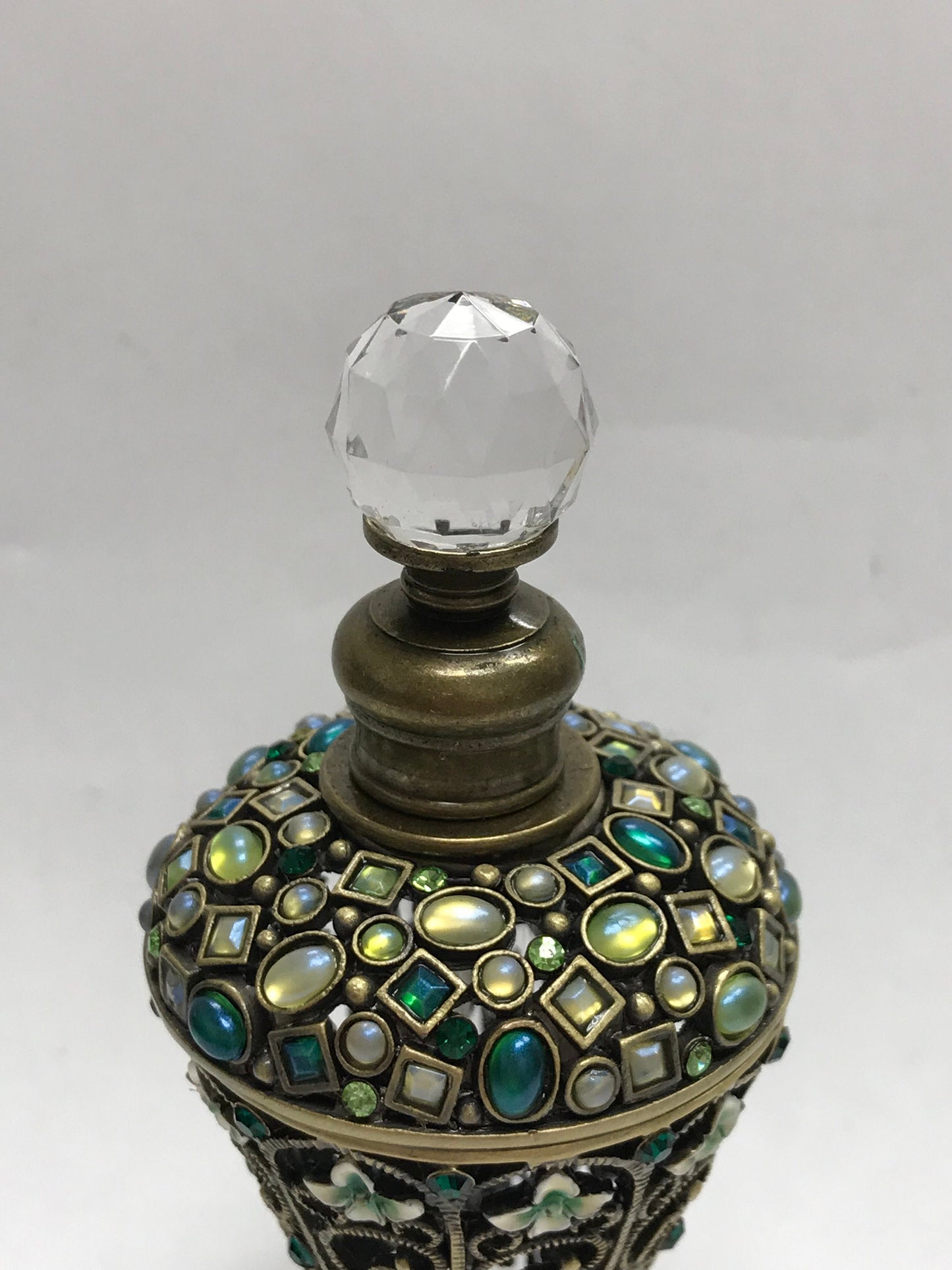 Vintage Cristiani Collezione  Perfume Bottle with crystals.