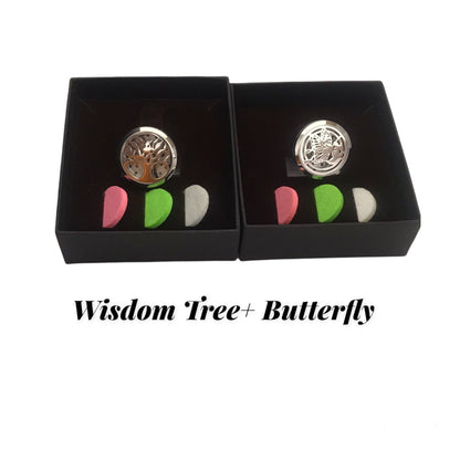 2 Pack Clip-On Essential-Oil Diffuser for Cars, Gym Bags, and Purses