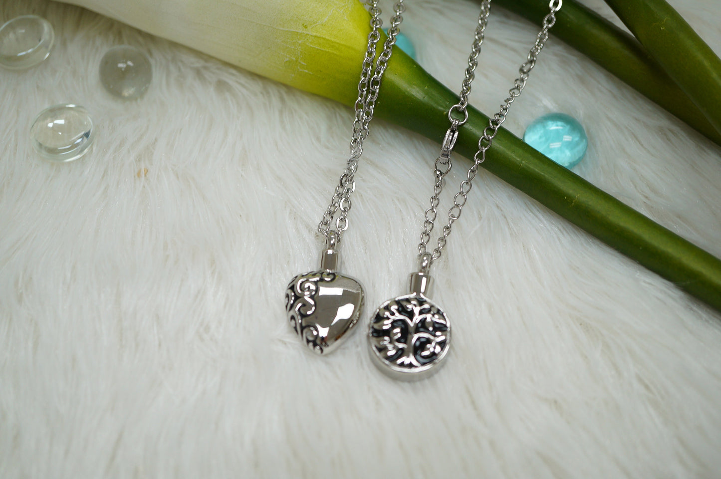 Forever Love Ash Urn  Pendant Necklace Stainless Steel