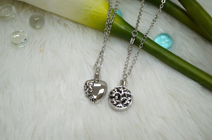 Forever Love Ash Urn  Pendant Necklace Stainless Steel