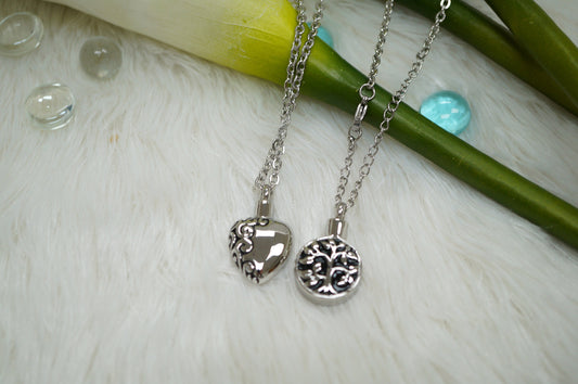 Forever Love Ash Urn  Pendant Necklace Stainless Steel
