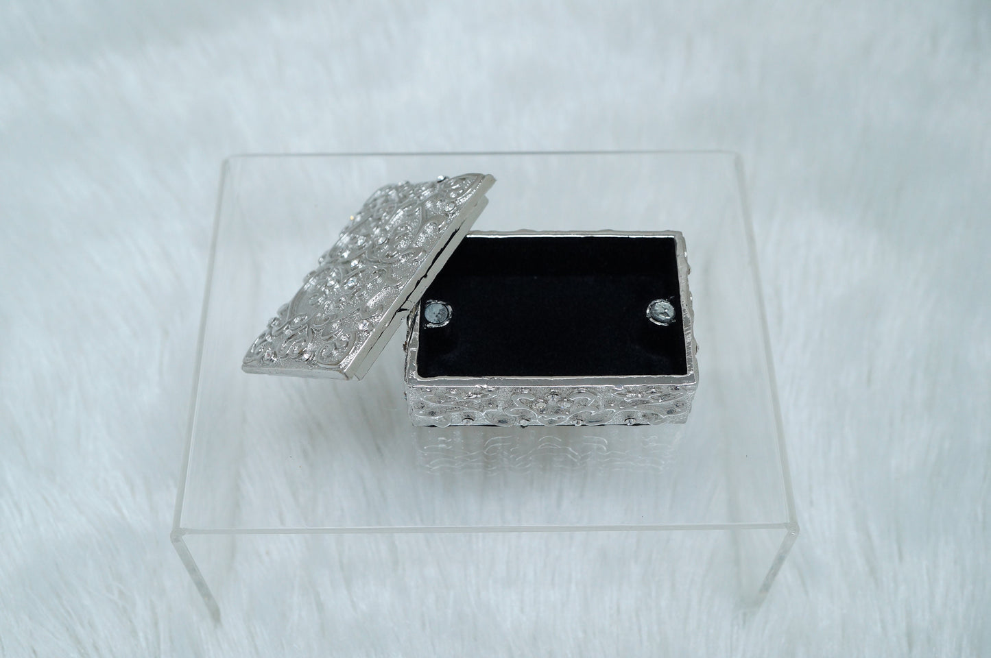 Cristiani Collezione Vintage Silver Rectangle Trinket Box