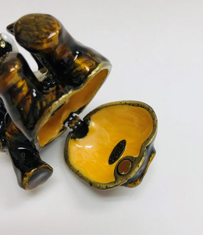 Cristiani Collezione Elephant Trinket Box 14K Gold Plated