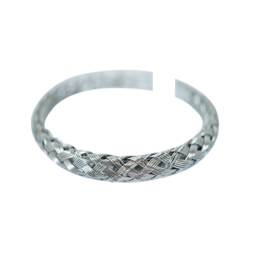 Unisex Weaved Cable Bangle.