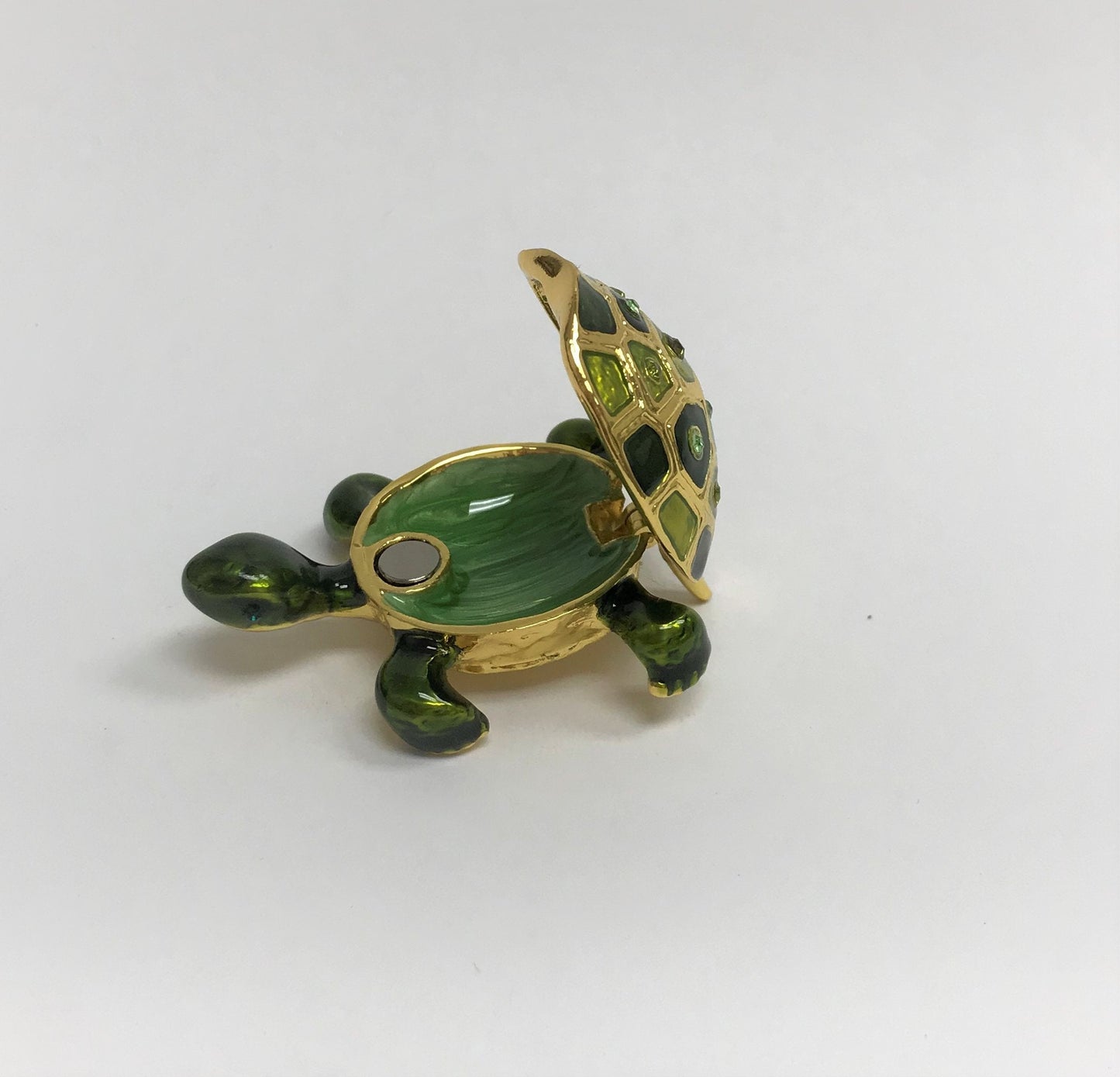 Cristiani Collezione Turtle Trinket Box 14K Gold Plated