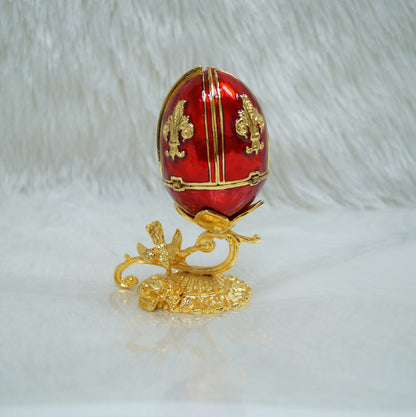 Cristiani Collezione Fleur de Lis Armor Egg 14K Gold Plated