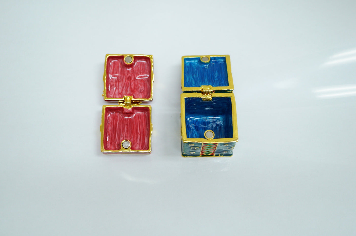 Cristiani Collezione Christmas Gift Box Trinkets Box 14K Gold Plated